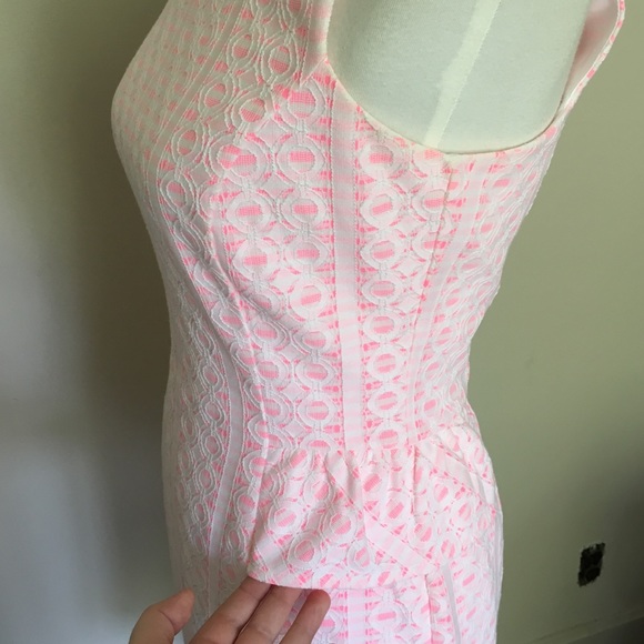 🎉 Lilly Pulitzer Embroidered Mini Peplum Dress - Picture 5 of 8
